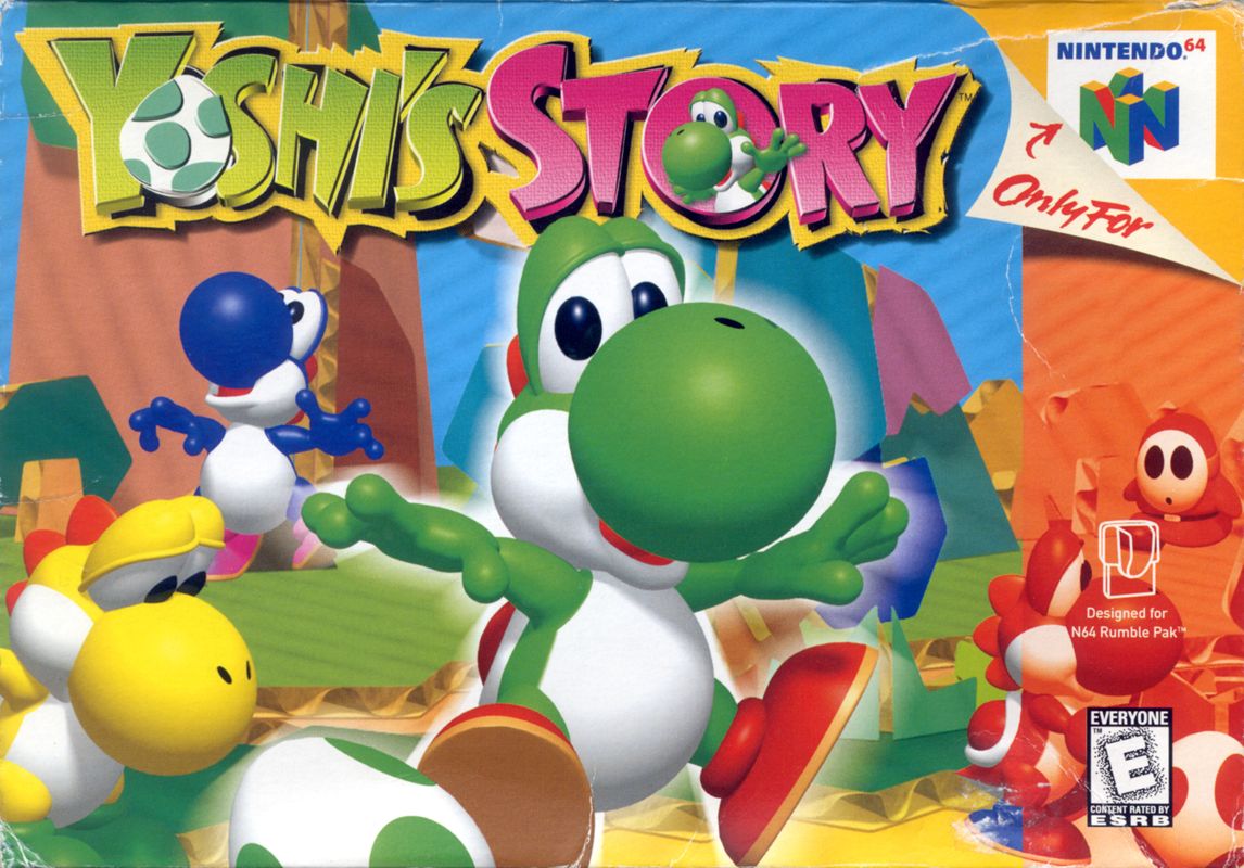 Yoshi's Story box art for Nintendo 64